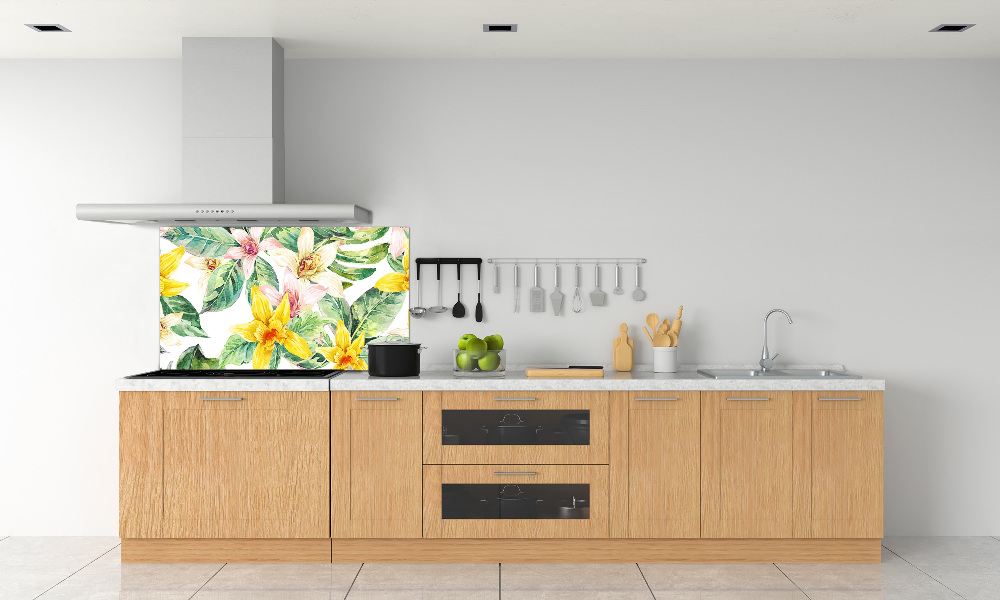 Cooker splashback Orchid