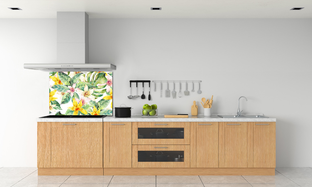 Cooker splashback Orchid