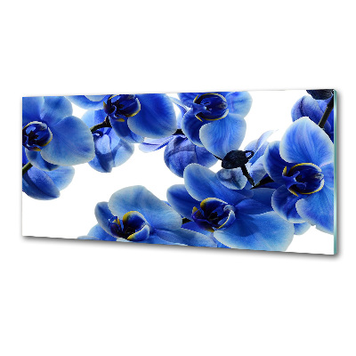 Kitchen splashback Blue orchid