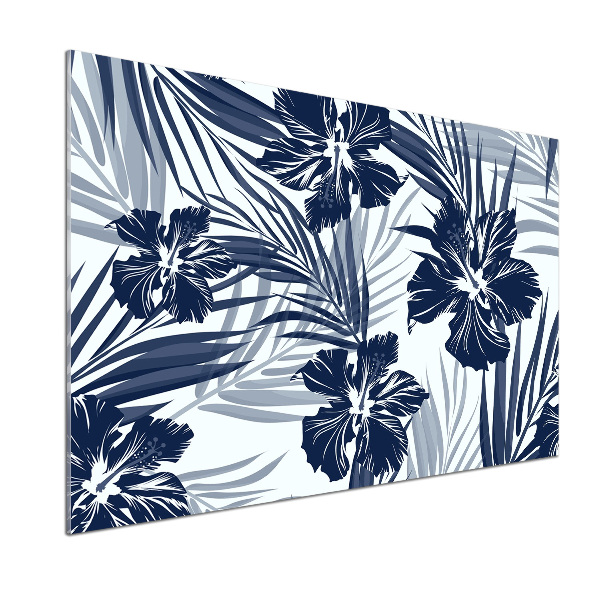 Cooker splashback Tropical flowers