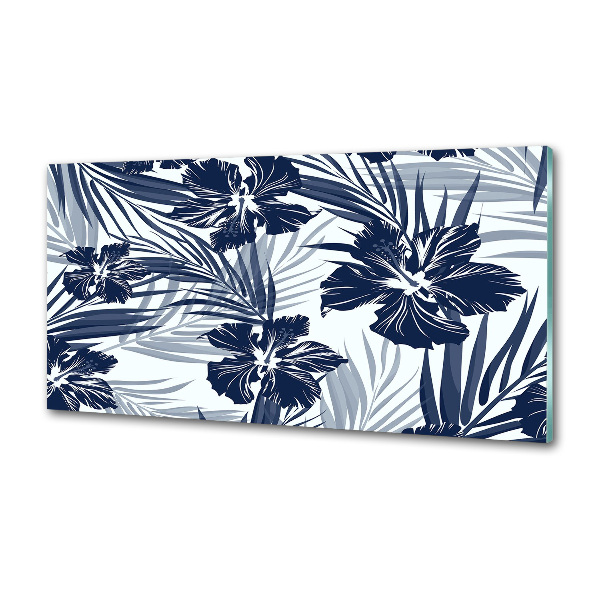 Cooker splashback Tropical flowers