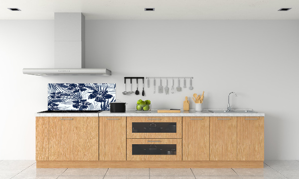 Cooker splashback Tropical flowers