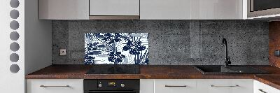 Cooker splashback Tropical flowers