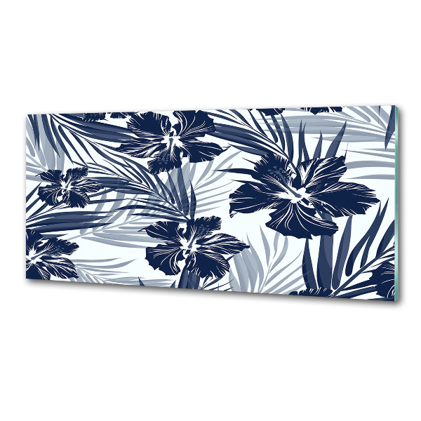 Cooker splashback Tropical flowers