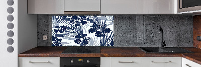 Cooker splashback Tropical flowers