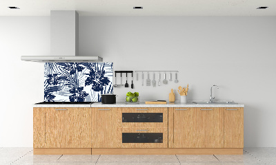 Cooker splashback Tropical flowers