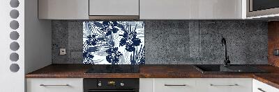 Cooker splashback Tropical flowers