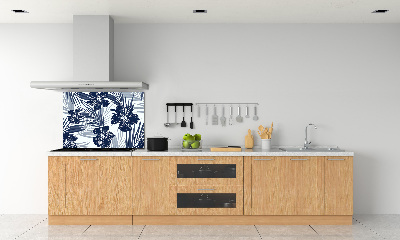 Cooker splashback Tropical flowers