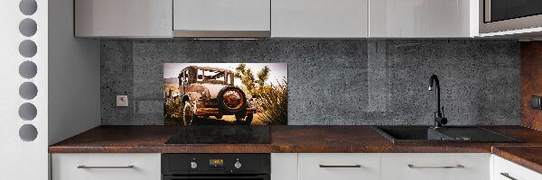 Cooker splashback Car wreck