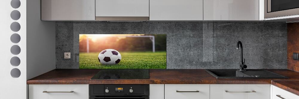 Glass splashback Football