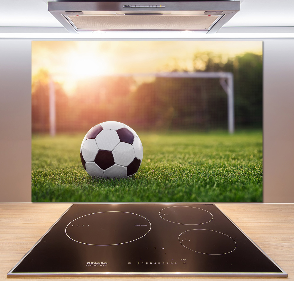 Glass splashback Football