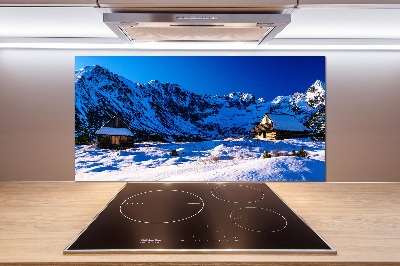 Glass splashback Houses in the Tatra Mountains