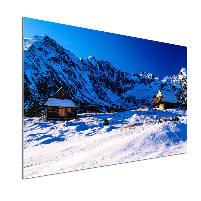 Glass splashback Houses in the Tatra Mountains