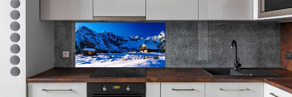 Glass splashback Houses in the Tatra Mountains