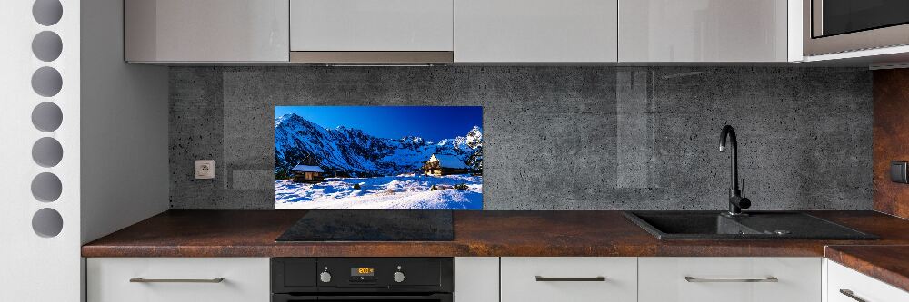 Glass splashback Houses in the Tatra Mountains