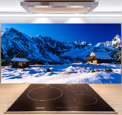 Glass splashback Houses in the Tatra Mountains