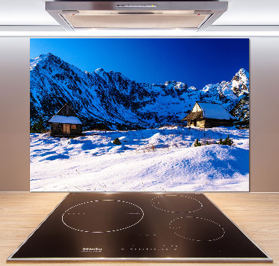 Glass splashback Houses in the Tatra Mountains