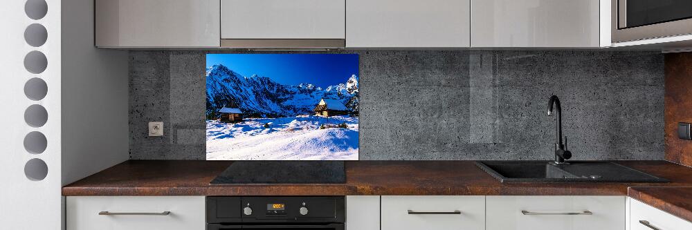 Glass splashback Houses in the Tatra Mountains