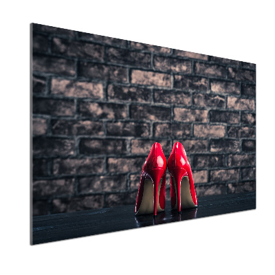 Cooker splashback Red heels