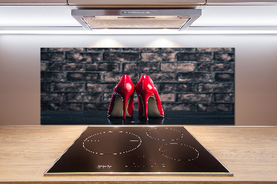 Cooker splashback Red heels