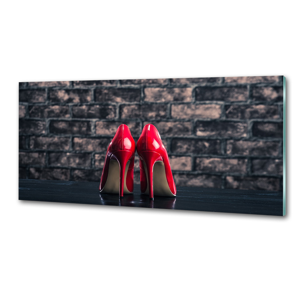 Cooker splashback Red heels