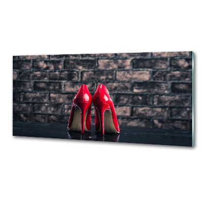 Cooker splashback Red heels