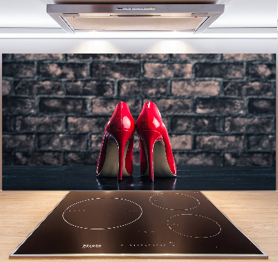 Cooker splashback Red heels