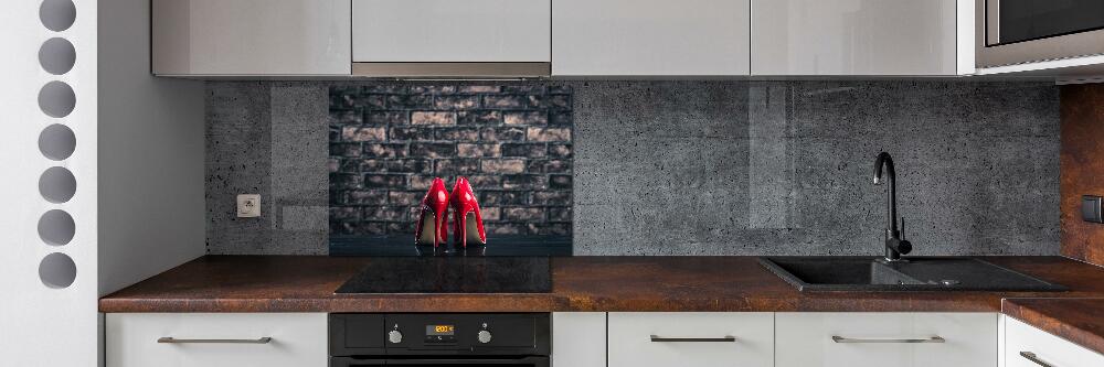 Cooker splashback Red heels