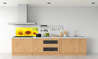 Kitchen wall panels Sunflowers