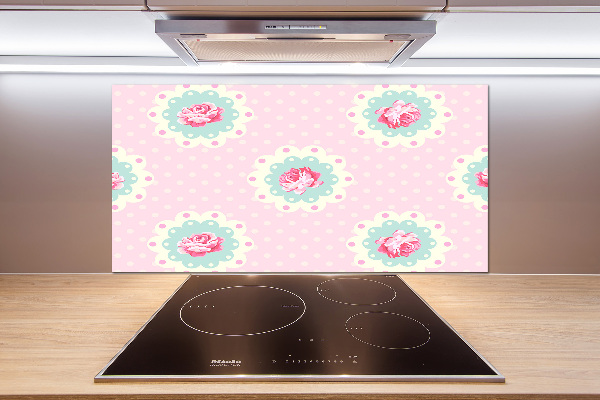 Cooker splashback Roses