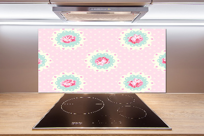 Cooker splashback Roses