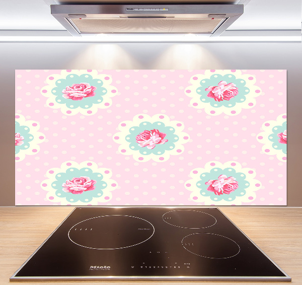 Cooker splashback Roses