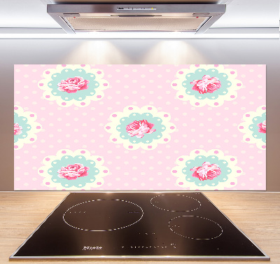 Cooker splashback Roses