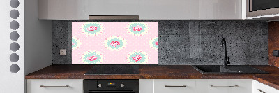 Cooker splashback Roses