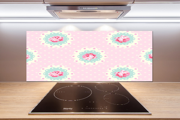 Cooker splashback Roses