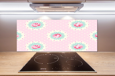 Cooker splashback Roses