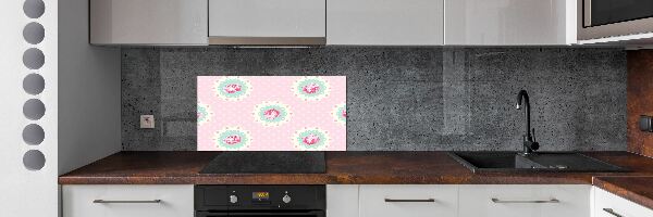 Cooker splashback Roses