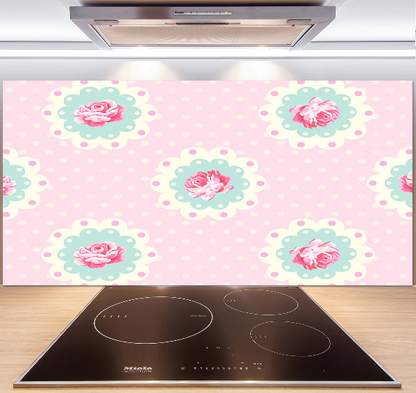 Cooker splashback Roses