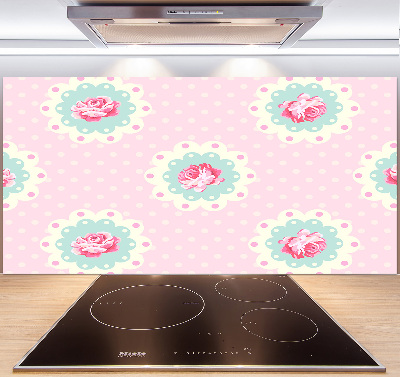 Cooker splashback Roses