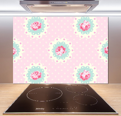 Cooker splashback Roses