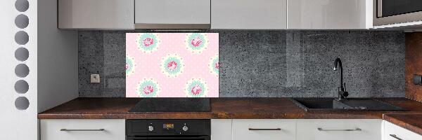 Cooker splashback Roses