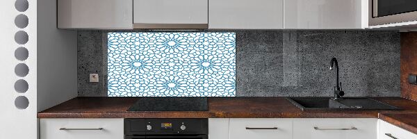 Cooker splashback Oriental pattern