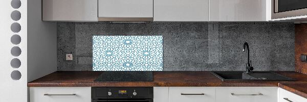 Cooker splashback Oriental pattern