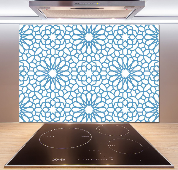 Cooker splashback Oriental pattern