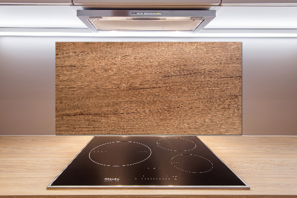 Cooker splashback Wooden background