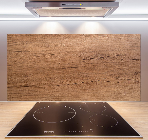 Cooker splashback Wooden background