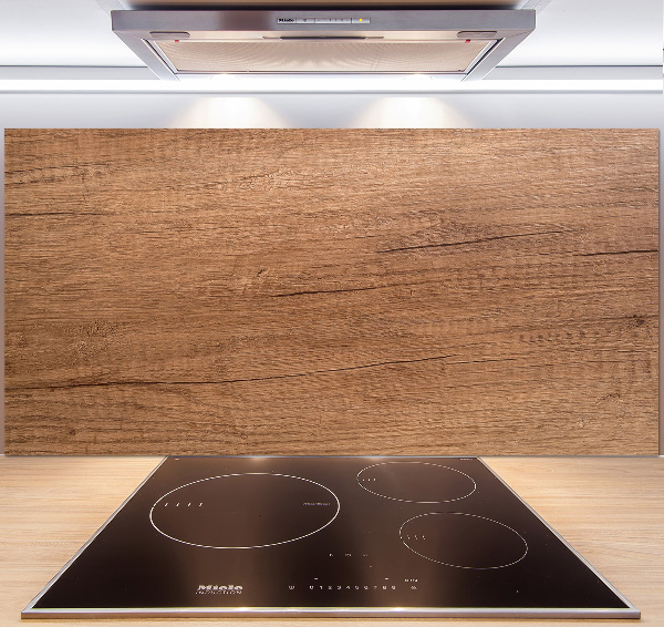 Cooker splashback Wooden background