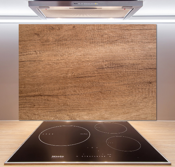 Cooker splashback Wooden background