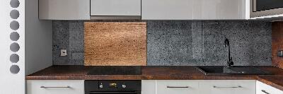 Cooker splashback Wooden background