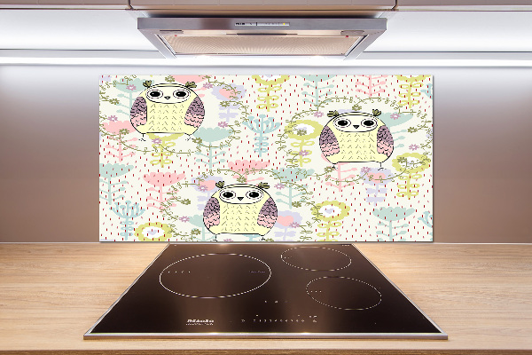 Kitchen wall panels Owls